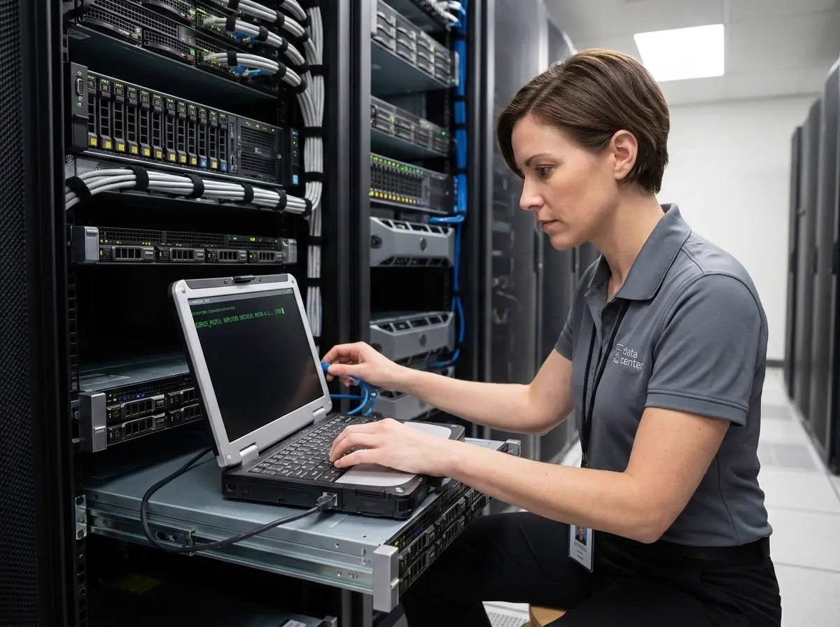 Engineer patching systems and fixing the vulnerability that caused the breach